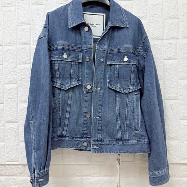 우영미 데님 자켓 블루  (48)8장일괄 구매시 이상품 드립니다