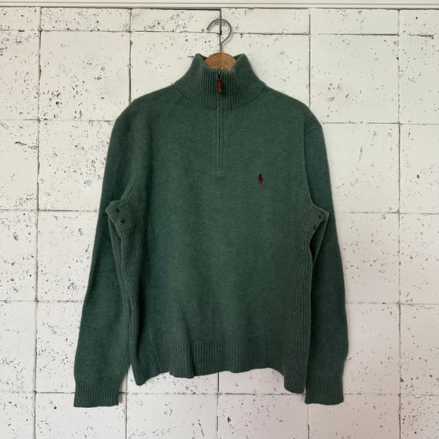 우먼XL 폴로 랄프로렌 반집업 니트