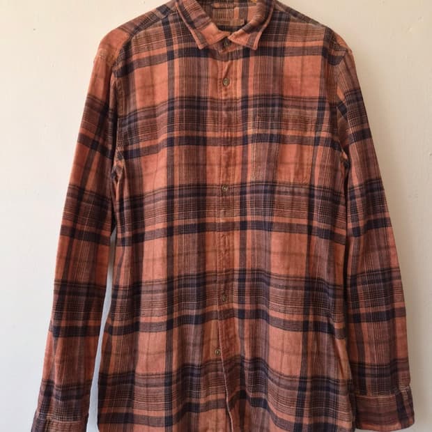 시리즈 남성 워싱플레이드 체크긴팔셔츠

