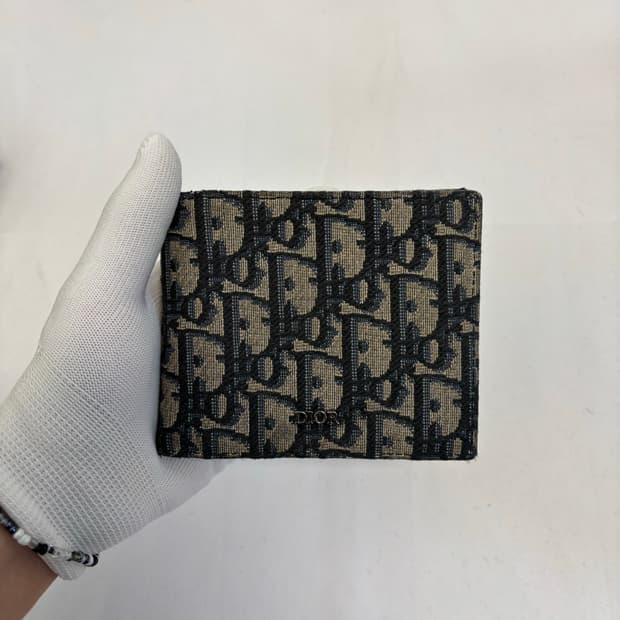 디올 오블리크 자카드 반지갑 [os]