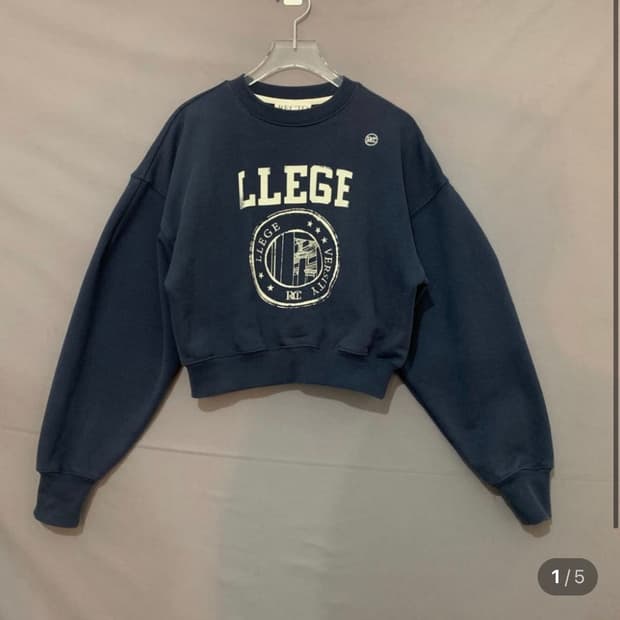 렉토 크롭 맨투맨