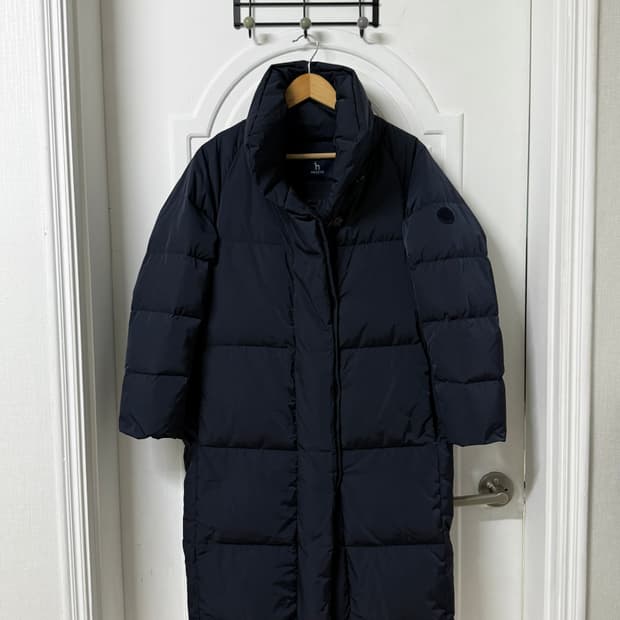 85-160 사이즈 여성 헤지스 구스다운 롱패딩