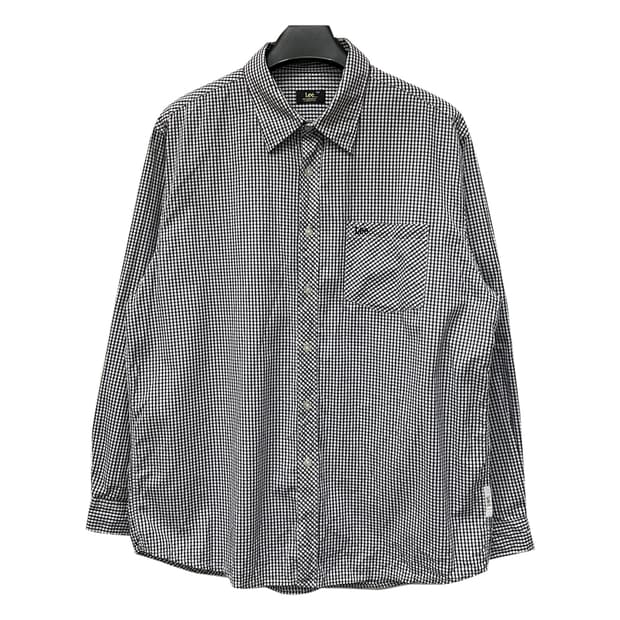 90s LEE 리 쌍방울 깅엄체크 셔츠 남방 105