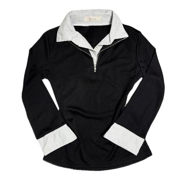 펑크 갸루 긱시크 y2k 셔츠 레이어드 상의