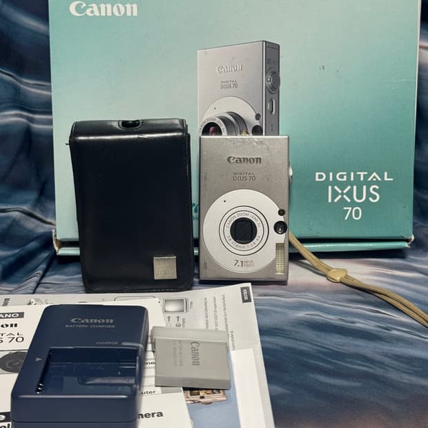 캐논 ixus 70 카메라 화이트 판매🤍/풀박✨/한글⭕️
