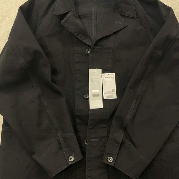 코모리 25AW 블랙데님 워크자켓 사이즈2 판매