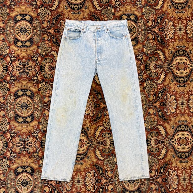 90s usa 빈티지 리바이스 501 데님 34(32~33) (566)