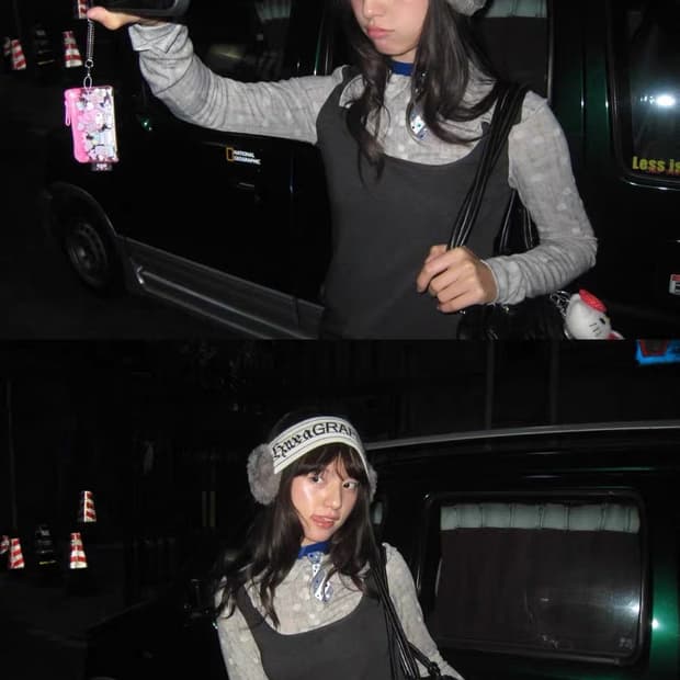 yawhat 도트 레이어드 디자인 탑