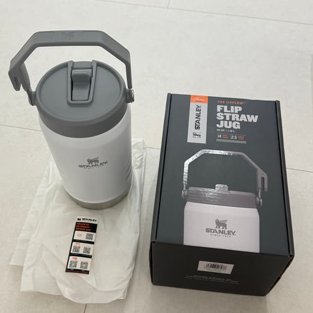 (새상품) 스탠리 아이스플로우 플립 스트로우 저그 40oz 1.18L