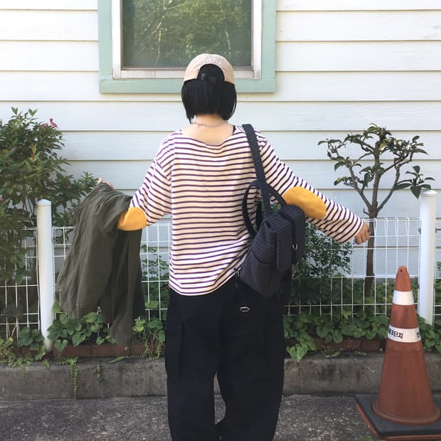 BEAMS BOY elbow patch