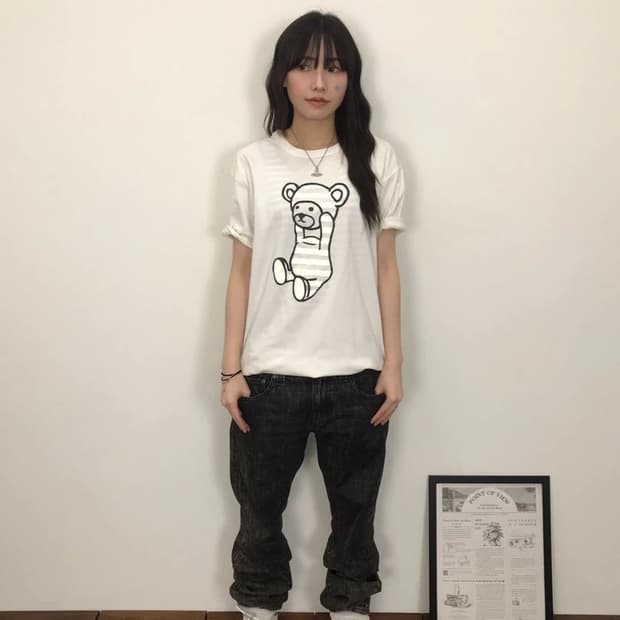 Graniph Bear Graphic T-shirt