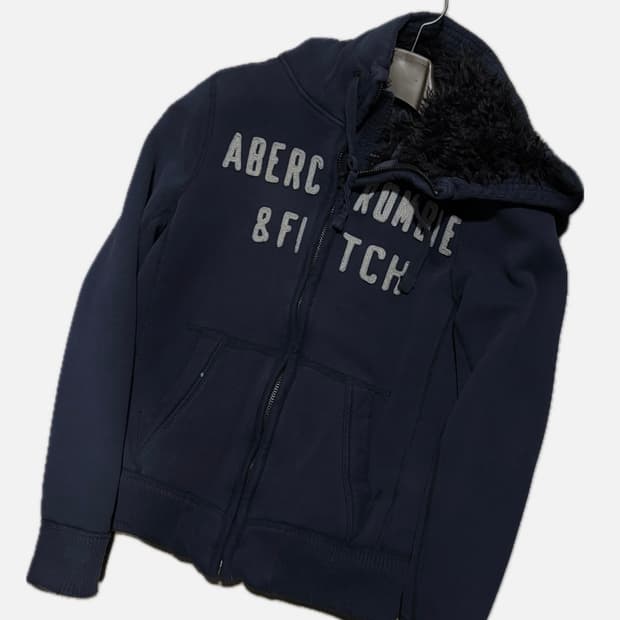 (시즌오프) 빈티지 아베크롬비 울프죠 후드집업