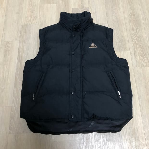 (M) 90's 나이키 NIKE ACG 립스탑 덕다운 패딩 베스트 조끼