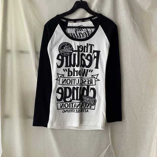lettering print t-shirt