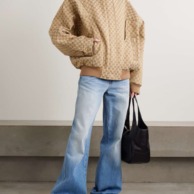 Gucci GG cotton canvas fabric zip jacket