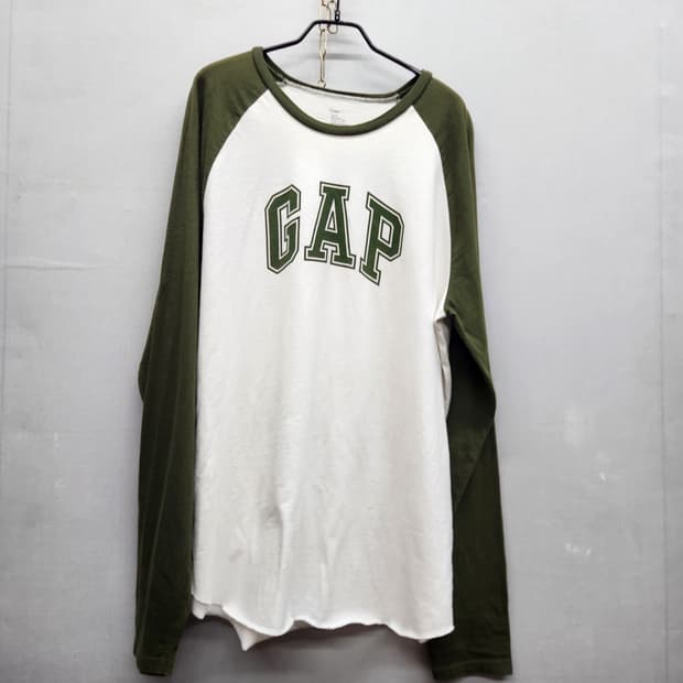 GAP 갭 빅로고 배색 롱슬리브 L