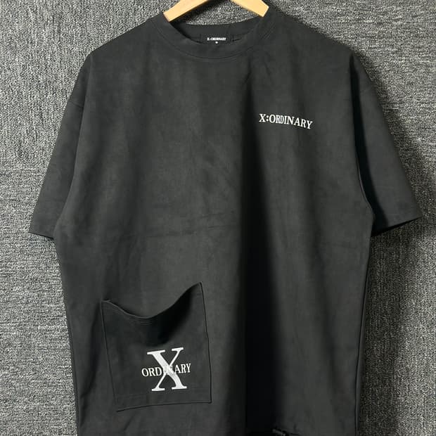 X:ORDINARY 블랙 포켓 반팔티 50