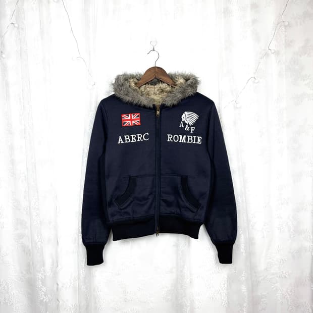 ABERCROMBIE & FITCH WolfJo Hooded ZipUp
