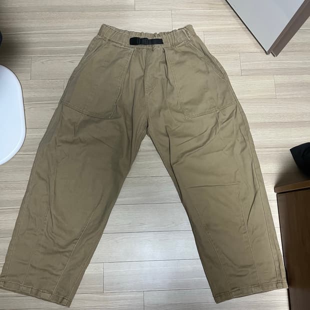 워시드 퍼티그 벌룬 코튼 팬츠