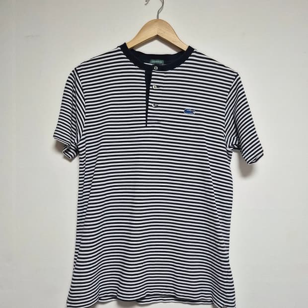 라코스테Lacoste 스트라이프 헨리넥 반팔티셔츠 2 - T142