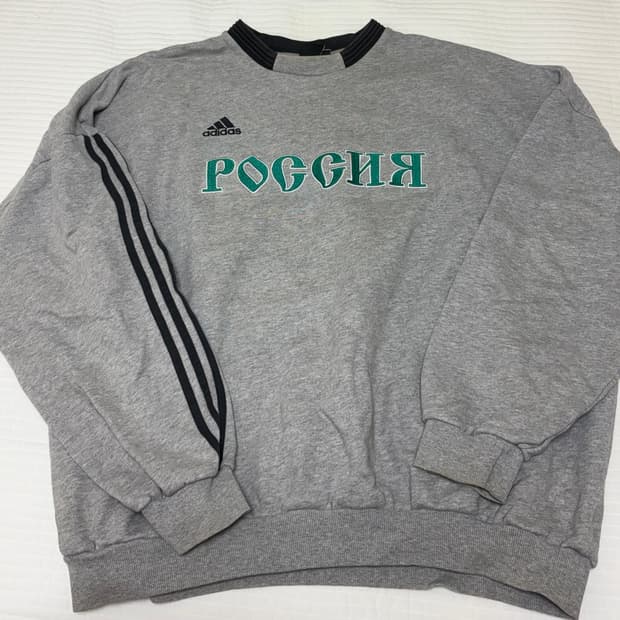 고샤 아디다스 스웻셔츠 맨투맨 그레이 / XL