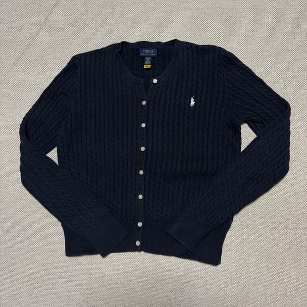 폴로 랄프로렌 케이블 니트 가디건