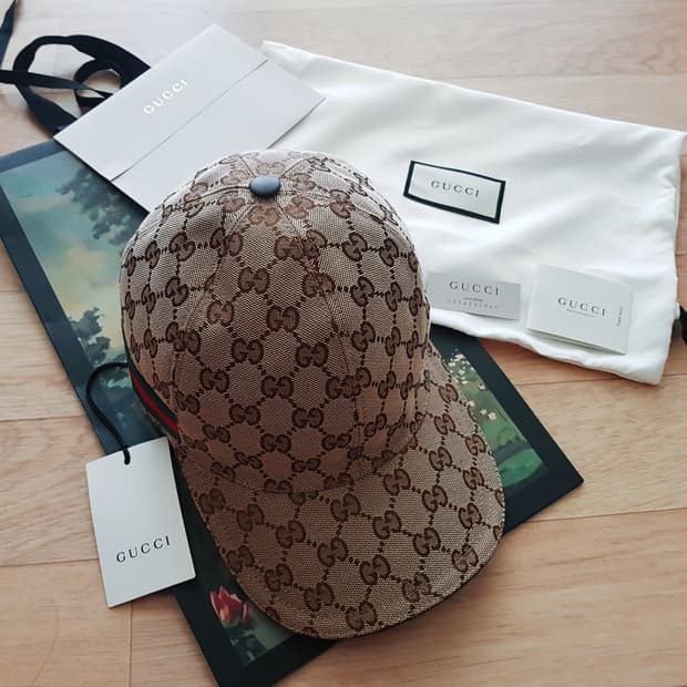 구찌 오리지널 GG 컨버스 로고 베이스볼캡