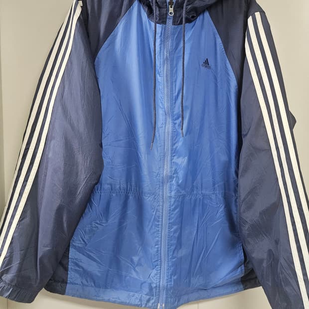 아디다스 빈티지 리버시블 양면 후드 자켓 (L사이즈)