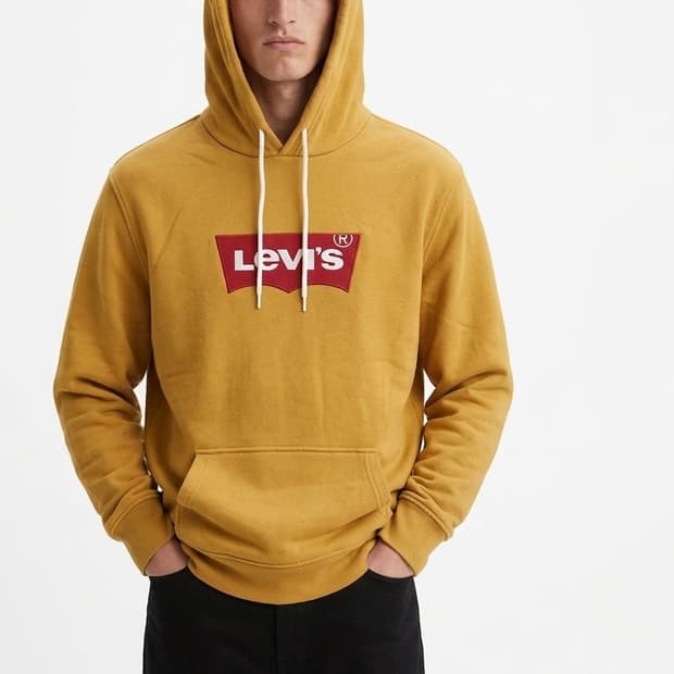남녀공용 리바이스 머스터드컬러 후드티 