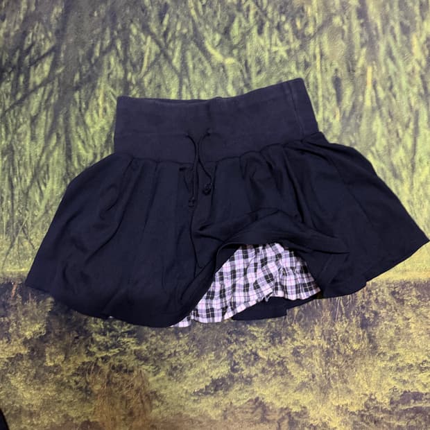 빈티지 치마 y2k 체크