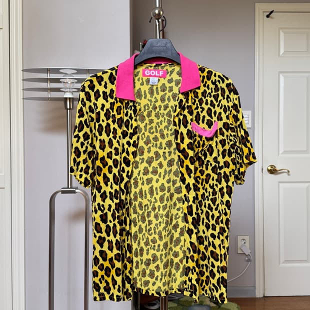 골프왕 Golf Wang Cheetah Button Up