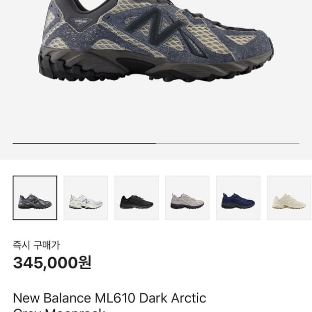 New Balance ML610 Dark Arctic Grey Moonr