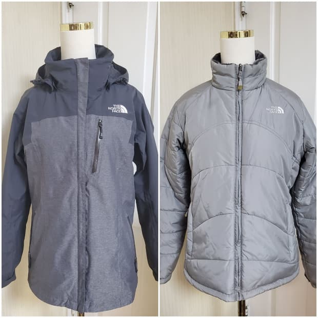 노스페이스 여성 바람막이 세트