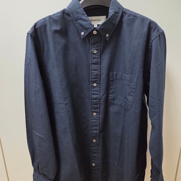 브라운야드  버튼다운 셔츠 네이비 3 새상품