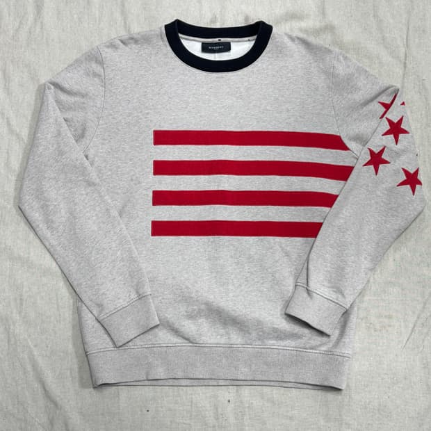 지방시 12ss 스타 성조기 스웻 맨투맨 S