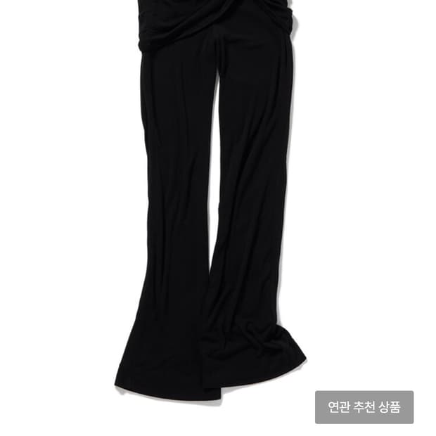 퍼버즈 jersey flare pants 블랙