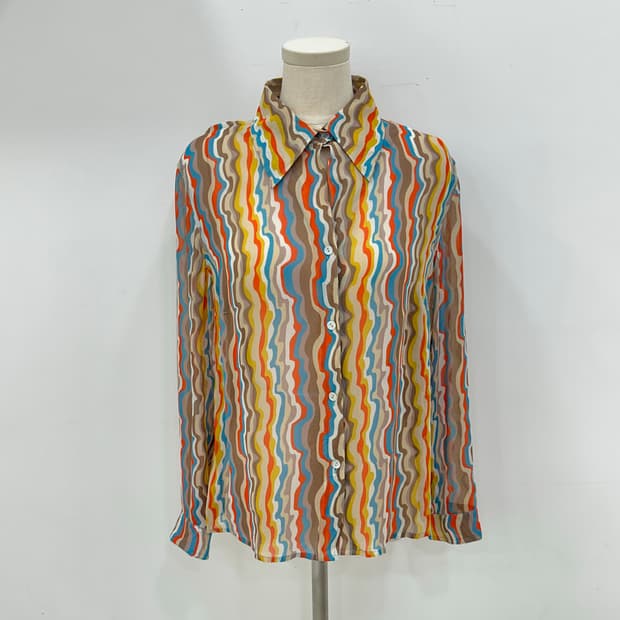 오일릴리 실크 블라우스