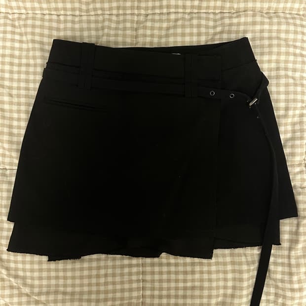 마뗑킴 벨트 스커트 블랙(s)