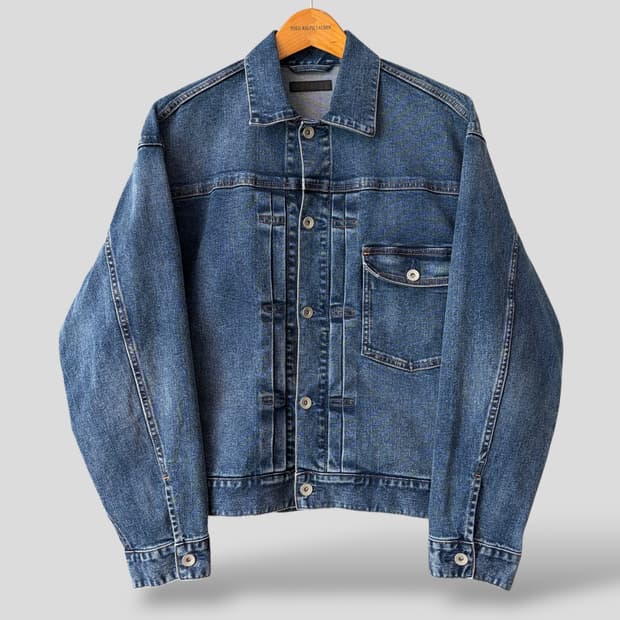 (L)유니클로 데님 트러커 자켓