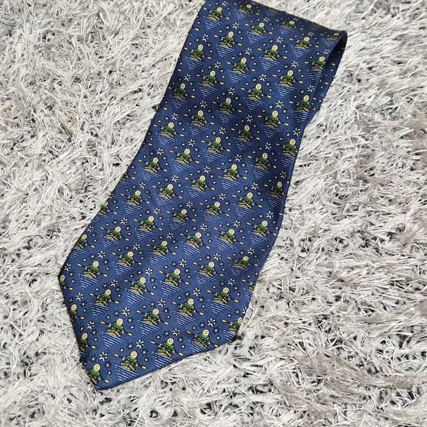 페레가모Ferragamo 패턴 넥타이 Free - N20