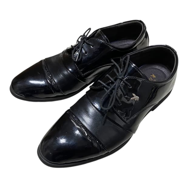 43) 플레이보이 로고 더비 슈즈