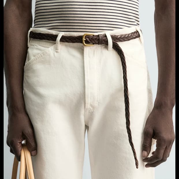 AARON LEVINE X ZARA 위빙 레더 벨트
