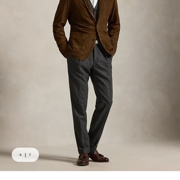 폴로 랄프로렌 염소가죽 스웨이드 스포츠 자켓 XXL