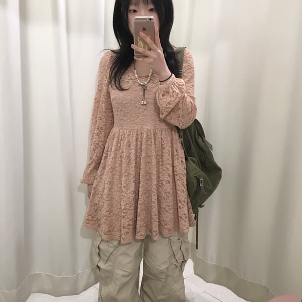 Romantic Lace Babydoll Mini Dress