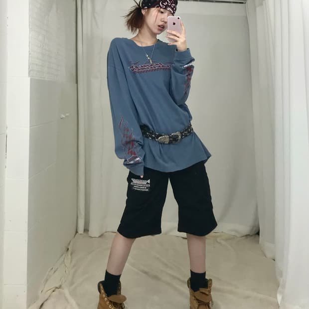 🔥 할리데이비슨 레이싱 롱슬리브 스트릿 코디 세트