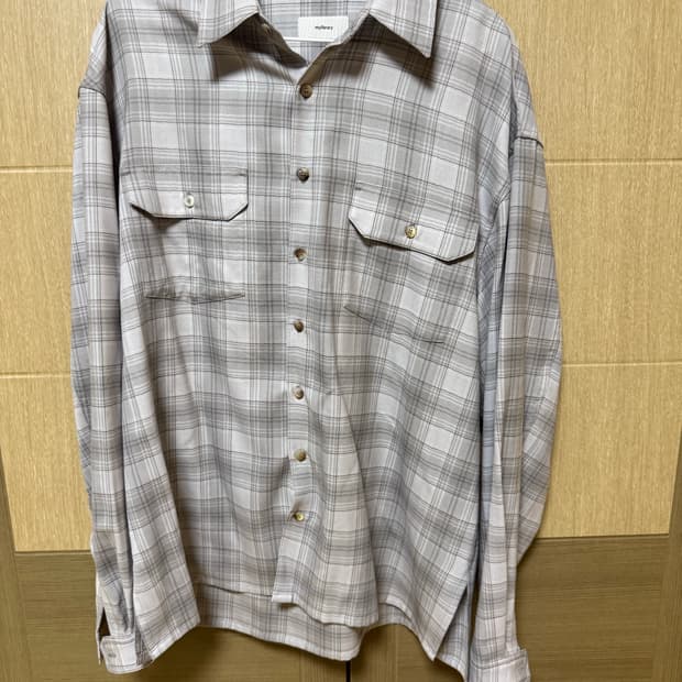 [M]마이라이브러리 체크셔츠 