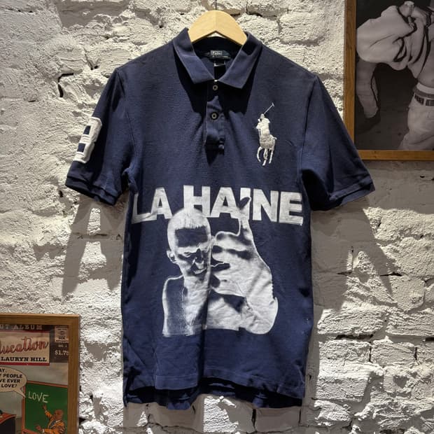 폴로 빅포니 La Haine 커스텀 카라 반팔티셔츠