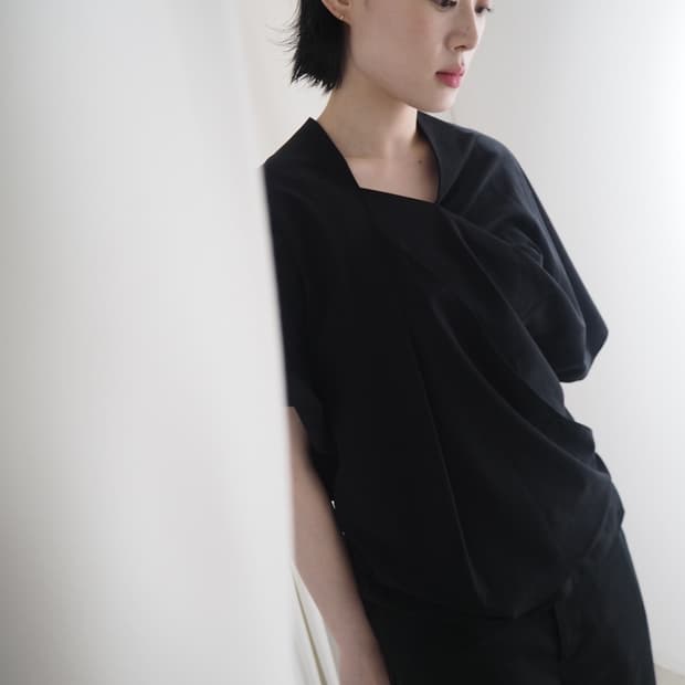 HUSSEIN CHALAYAN draped top