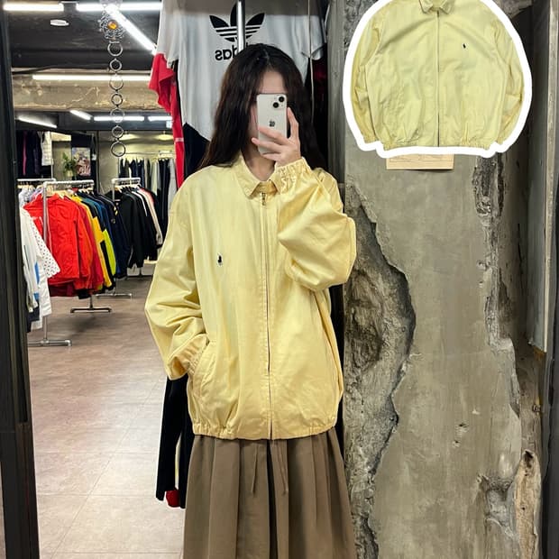 폴로 랄프로렌 블루종 자켓 옐로우 L #csz1984