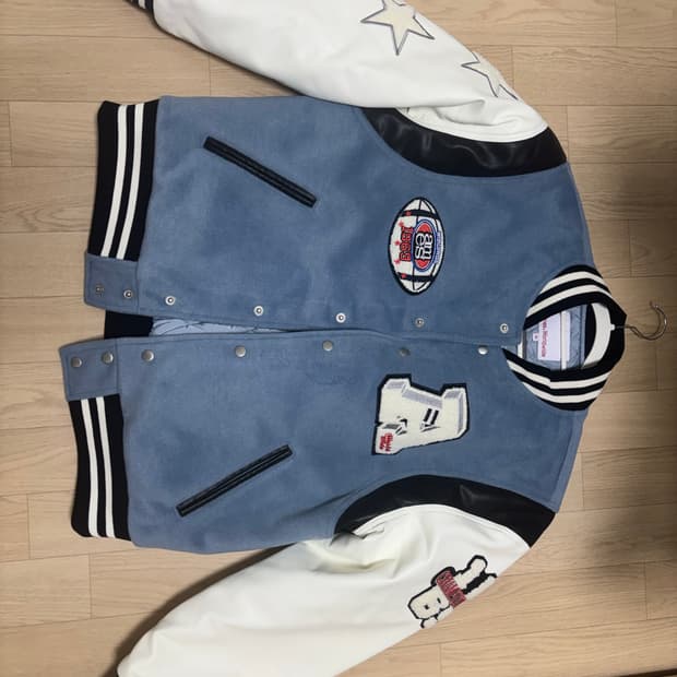 아메스 바시티 FOOTBALL VARSITY JACKET BLUE